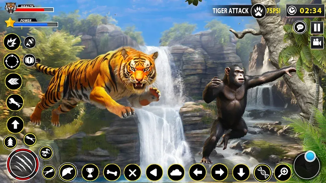 Tiger Simulator Lion games 3D (Тигровый Симулятор Игр Льва 3D)  [МОД Все открыто] Screenshot 2