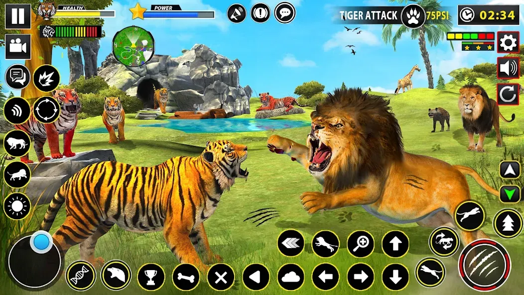 Tiger Simulator Lion games 3D (Тигровый Симулятор Игр Льва 3D)  [МОД Все открыто] Screenshot 5