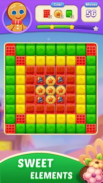 Candy Blast Fever:Cubes Crush (Кенди Бласт Фивер)  [МОД Бесконечные монеты] Screenshot 2