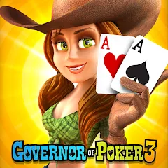 Скачать взломанную Governor of Poker 3 - Texas  [МОД Много денег] - стабильная версия apk на Андроид