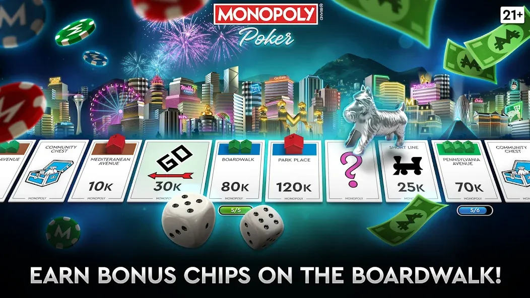 MONOPOLY Poker - Texas Holdem (МОНОПОЛИЯ Покер)  [МОД Все открыто] Screenshot 1