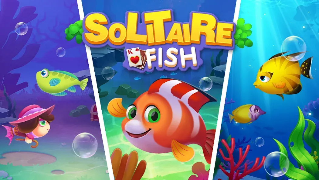 Solitaire Fish Klondike Card (Солитер Карточная игра Клондайк Фиш)  [МОД Меню] Screenshot 5