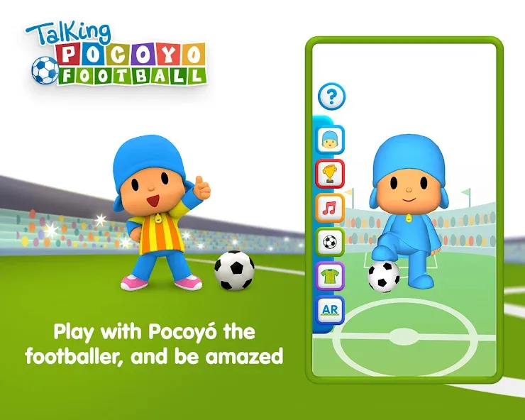 Talking Pocoyo Football  [МОД Все открыто] Screenshot 2