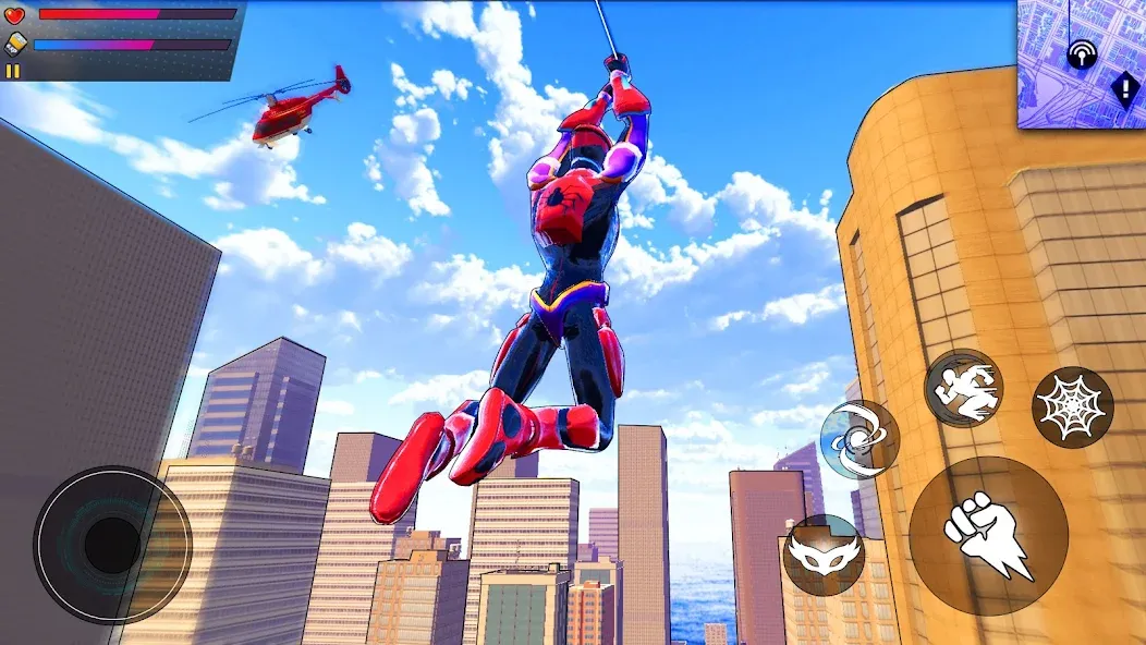 Spider Hero:Super City Hero (пайдер Хиро)  [МОД Unlocked] Screenshot 4