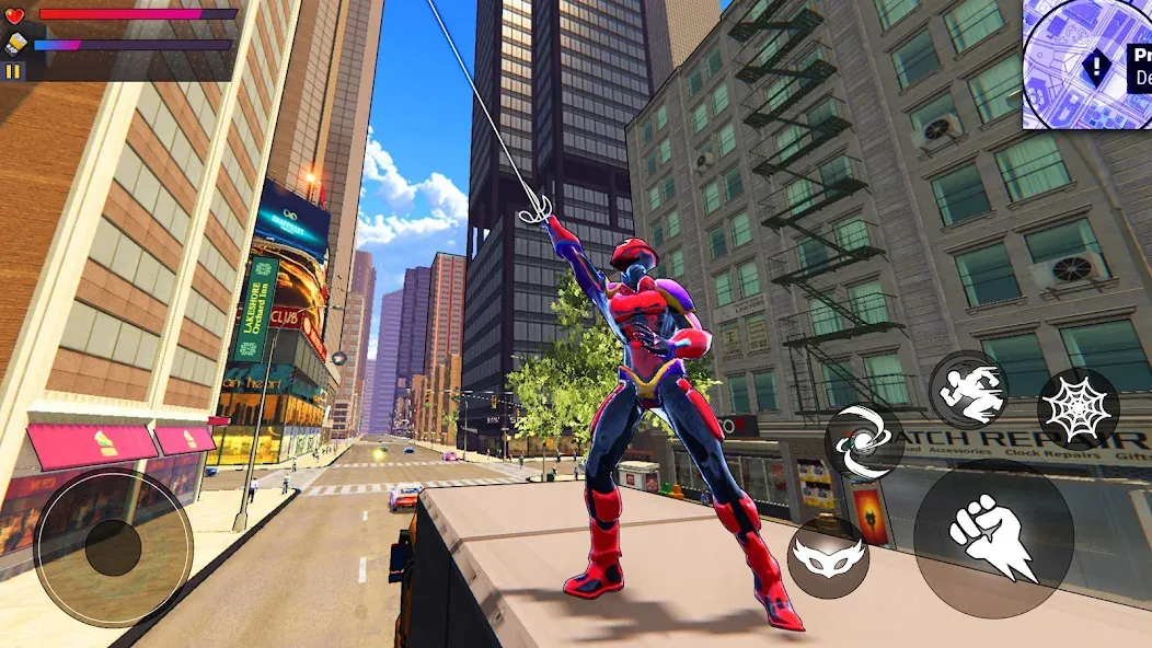 Spider Hero:Super City Hero (пайдер Хиро)  [МОД Unlocked] Screenshot 5