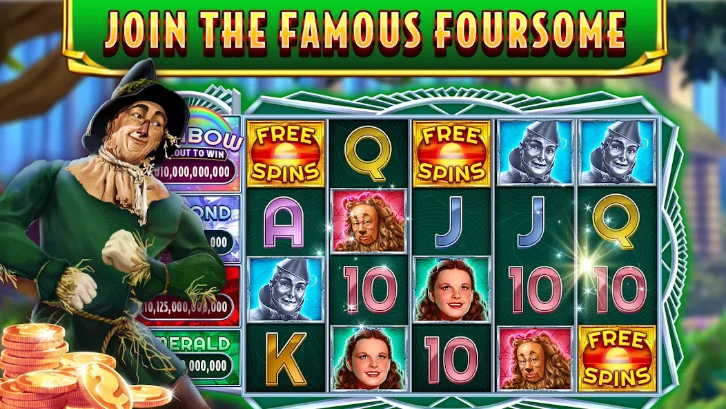 Wizard of Oz Slots Games (Волшебник из страны Оз игровой автомат)  [МОД Unlimited Money] Screenshot 2