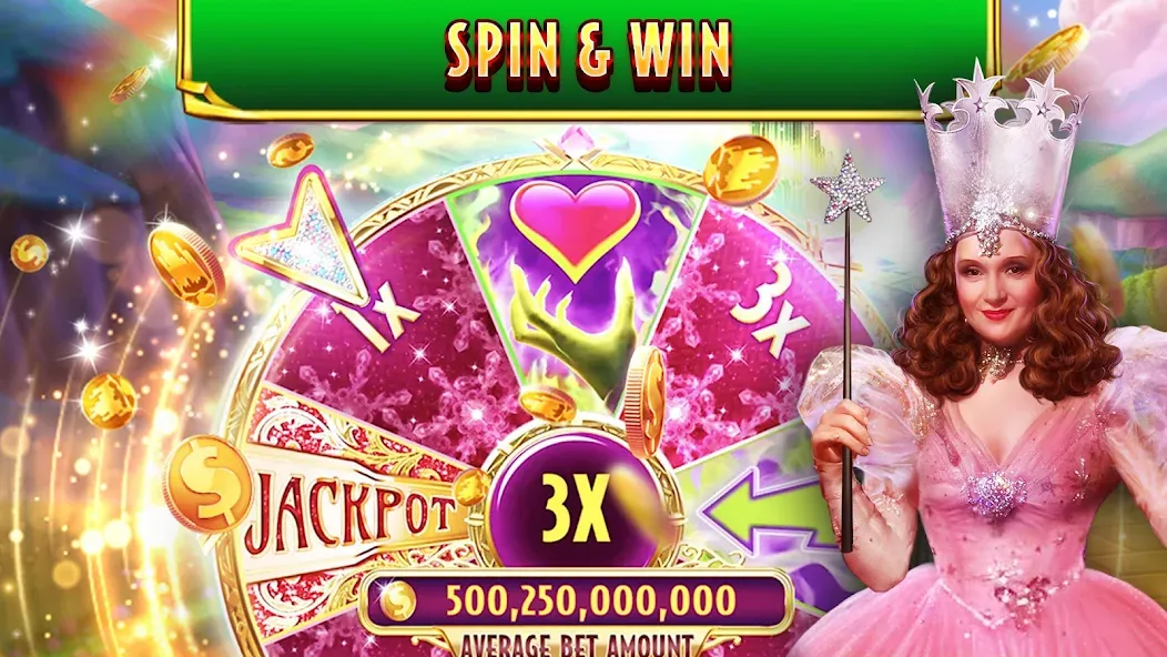 Wizard of Oz Slots Games (Волшебник из страны Оз игровой автомат)  [МОД Unlimited Money] Screenshot 4