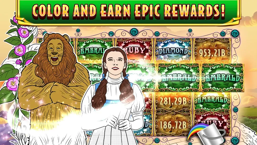 Wizard of Oz Slots Games (Волшебник из страны Оз игровой автомат)  [МОД Unlimited Money] Screenshot 5