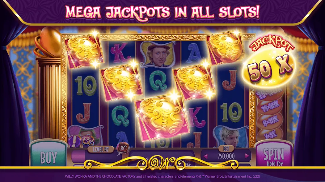 Willy Wonka Vegas Casino Slots (Вилли Вонка Вегас Казино Слоты)  [МОД Menu] Screenshot 4