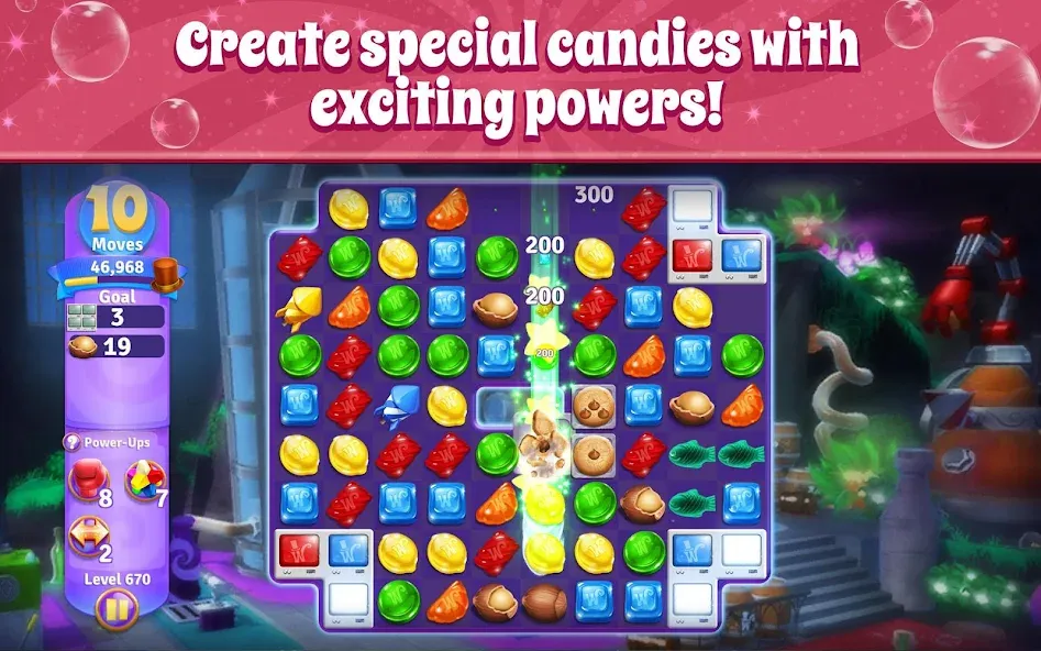 Wonka's World of Candy Match 3  [МОД Меню] Screenshot 4