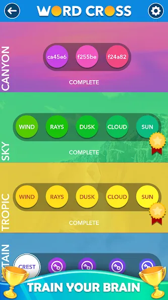 Word Cross: Offline Word Games  [МОД Меню] Screenshot 4