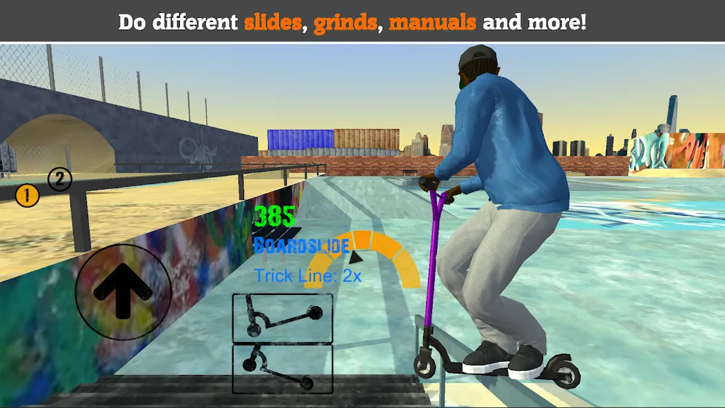 Scooter FE3D 2 (Скутер ФЭ3Д 2)  [МОД Бесконечные монеты] Screenshot 1