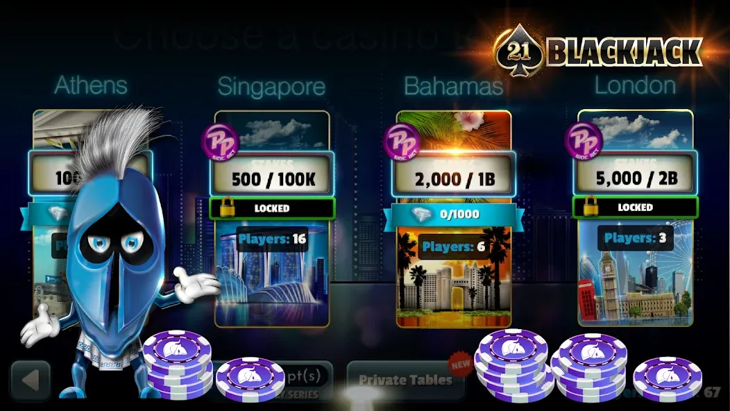 BlackJack 21 - Online Casino  [МОД Бесконечные деньги] Screenshot 2