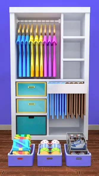 Fill the Closet: Organize Game (Фил зе Клозет)  [МОД Бесконечные монеты] Screenshot 5