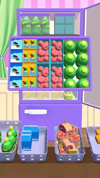 Fill Up Fridge：Organizing Game  [МОД Много денег] Screenshot 4