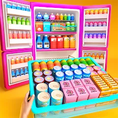 Взлом Fill Up Fridge：Organizing Game  [МОД Много денег] - полная версия apk на Андроид