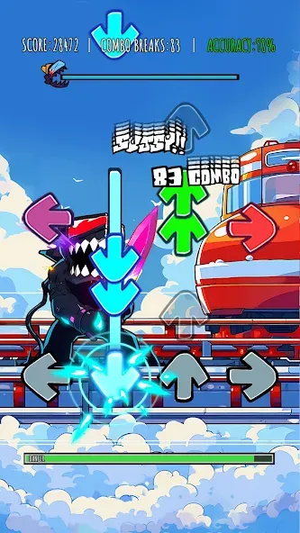 Music Rhythm Battle Night  [МОД Menu] Screenshot 1