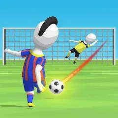 Скачать взлом Stickman Freekick: Soccer game  [МОД Mega Pack] - последняя версия apk на Андроид