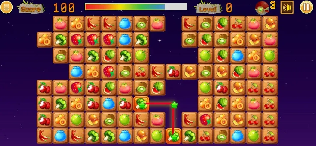 Link fruits - fruit match pair  [МОД Много монет] Screenshot 5