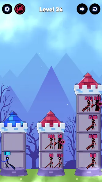 Hero Castle War: Tower Attack (Хиро Касл Вар)  [МОД Бесконечные монеты] Screenshot 4