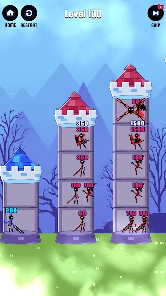 Hero Castle War: Tower Attack (Хиро Касл Вар)  [МОД Бесконечные монеты] Screenshot 5