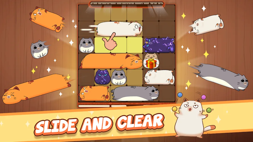 Haru Cats: Cute Sliding Puzzle (Хару Кэтс)  [МОД Много монет] Screenshot 1