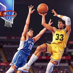 Взломанная Dunk Smash: Basketball Games (Баскетбольные игры)  [МОД Много монет] - последняя версия apk на Андроид