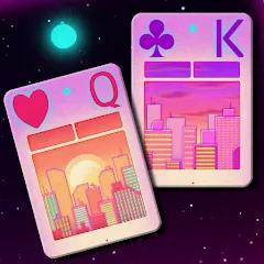 Взломанная FLICK SOLITAIRE - Card Games (ФЛИКК)  [МОД Бесконечные монеты] - стабильная версия apk на Андроид