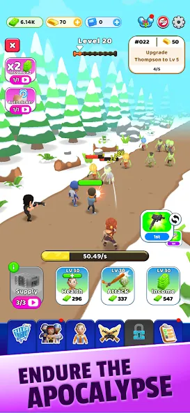 Survivor Idle Run: Z-RPG  [МОД Unlimited Money] Screenshot 3