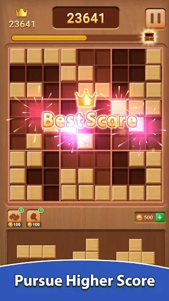 Wood Block Puzzle (Вуд Блок Пазл)  [МОД Много монет] Screenshot 3