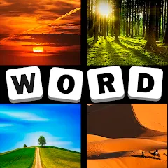 Взломанная 4 Pics 1 Word Quiz Game  [МОД Все открыто] - последняя версия apk на Андроид