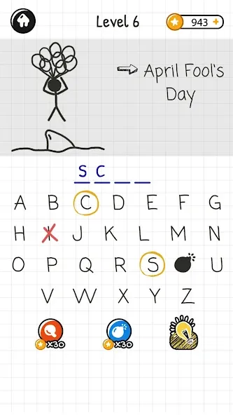 Hangman Words:Two Player Games  [МОД Бесконечные монеты] Screenshot 5