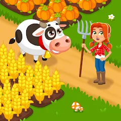 Скачать взлом Idle Farm Game Offline Clicker  [МОД Бесконечные деньги] - стабильная версия apk на Андроид