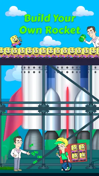 Idle Rocket Tycoon (Айдл Рокет Тайкун)  [МОД Бесконечные монеты] Screenshot 1