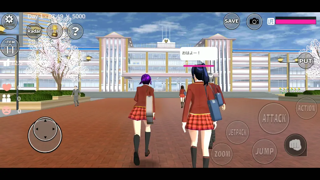 SAKURA School Simulator (Сакура Скул Симулятор)  [МОД Бесконечные монеты] Screenshot 1