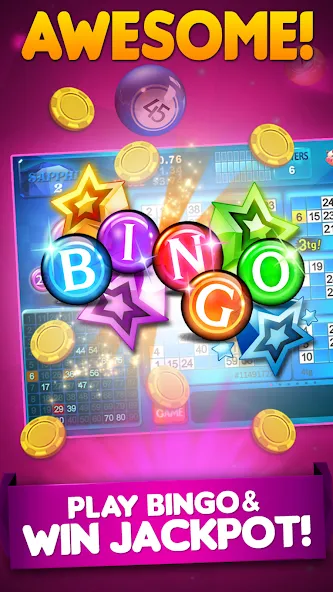 Bingo 90 Live : Vegas Slots (Бинго 90 Лайв)  [МОД Бесконечные деньги] Screenshot 3