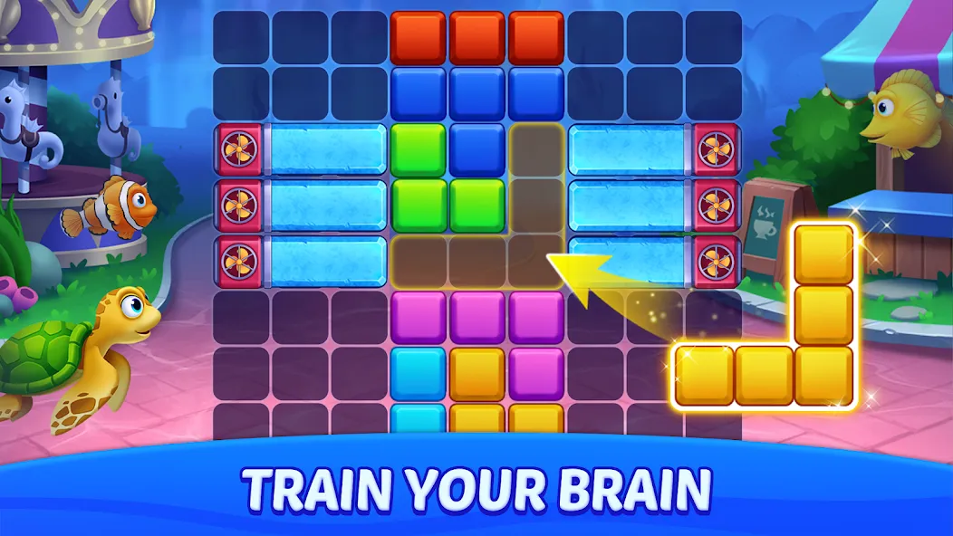 Block Puzzle Ocean  [МОД Menu] Screenshot 2