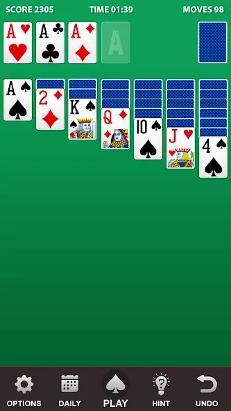 Solitaire.  [МОД Много монет] Screenshot 1