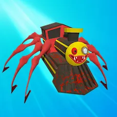 Скачать взломанную Merge Spider Train  [МОД Unlocked] - полная версия apk на Андроид