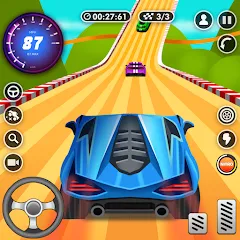 Скачать взломанную Nitro Jump - Car Racing (Нитро Джамп Рейсинг)  [МОД Много денег] - полная версия apk на Андроид