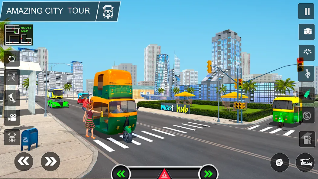 Tuk Tuk Auto Rickshaw Game 3d  [МОД Много денег] Screenshot 3