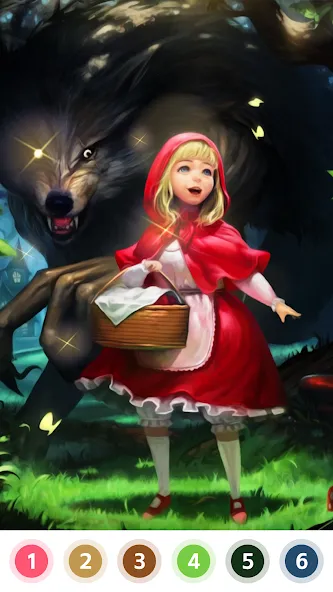 Myth & Fairy Color by Number  [МОД Бесконечные монеты] Screenshot 1