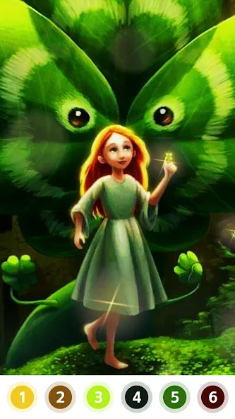 Myth & Fairy Color by Number  [МОД Бесконечные монеты] Screenshot 4