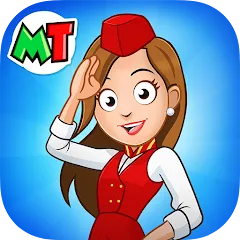 Скачать взлом My Town Airport games for kids (Май Таун)  [МОД Все открыто] - полная версия apk на Андроид