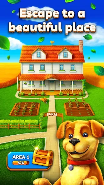 Joey's Farm - Tile Match  [МОД Все открыто] Screenshot 3