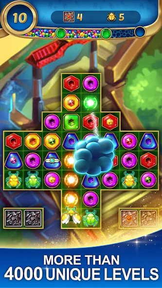 Lost Jewels - Match 3 Puzzle (Лост Джуэлс)  [МОД Много монет] Screenshot 4