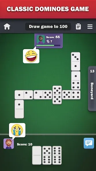 Dominoes online - play Domino!  [МОД Много денег] Screenshot 1