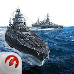 Скачать взломанную World of Warships Blitz War (Ворлд оф Варшипс Блиц Вар)  [МОД Бесконечные деньги] - стабильная версия apk на Андроид