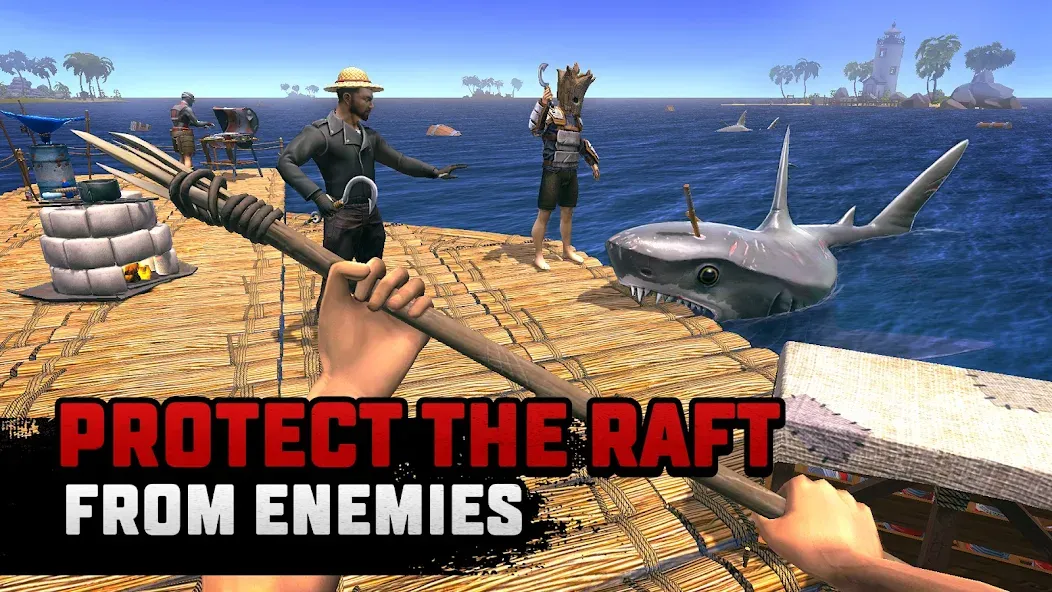 Raft® Survival: Multiplayer (Рафт Сурвивал)  [МОД Бесконечные деньги] Screenshot 3