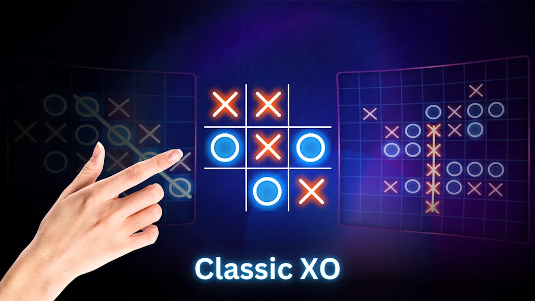 Tic Tac Toe 2 Player: XO Game (Тик Так Тоу 2 игрока)  [МОД Меню] Screenshot 2